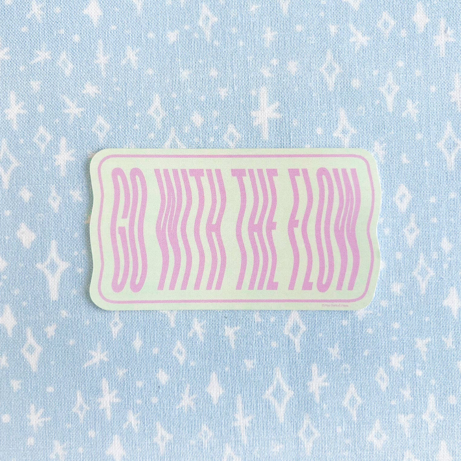 Go With The Flow Vinyl Decal Sticker