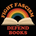 Fight Fascism, Defend Books Sticker Vinyl Sticker