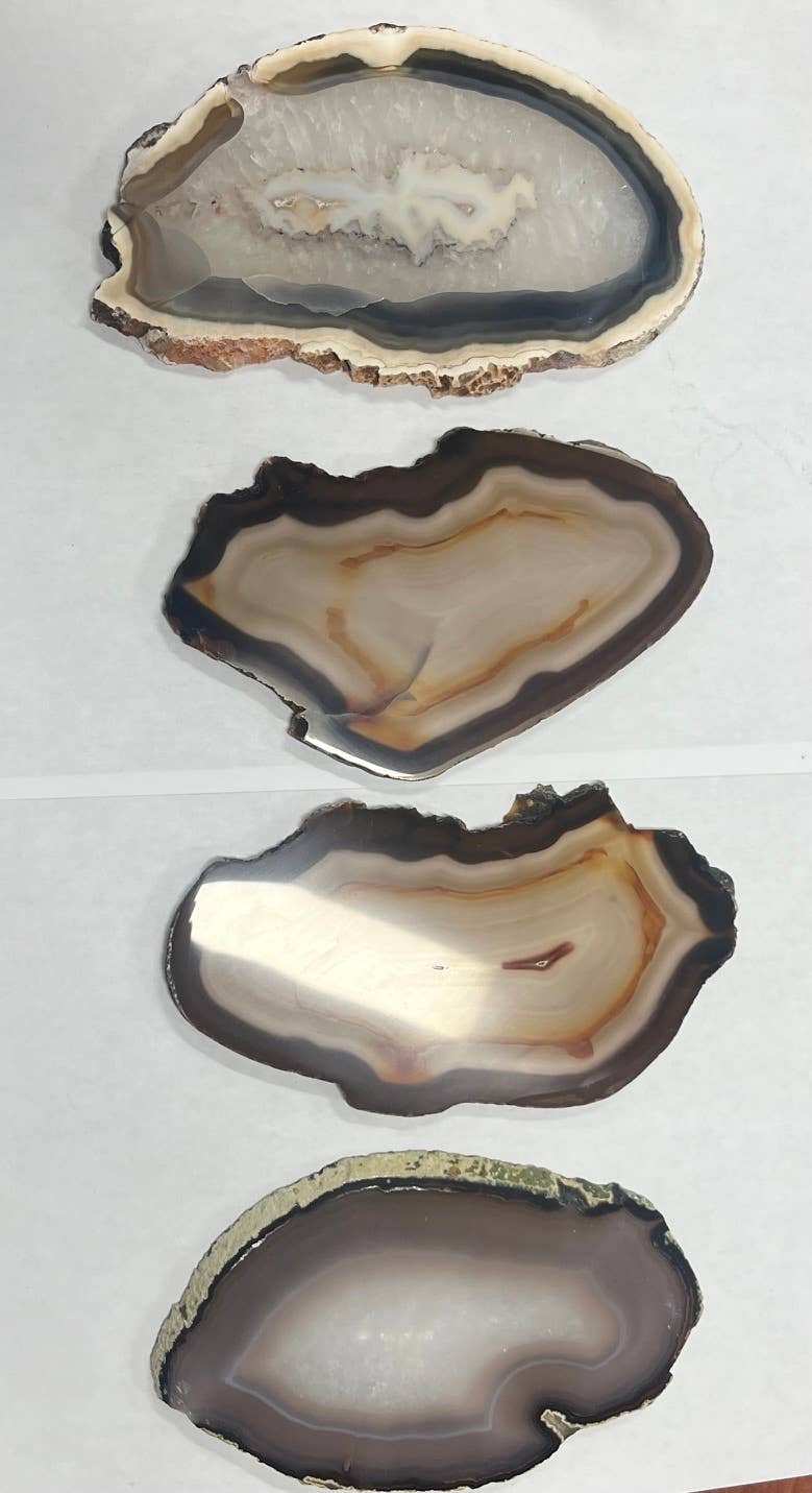 Imperfect Irregular Natural Shaped Agate Slabs