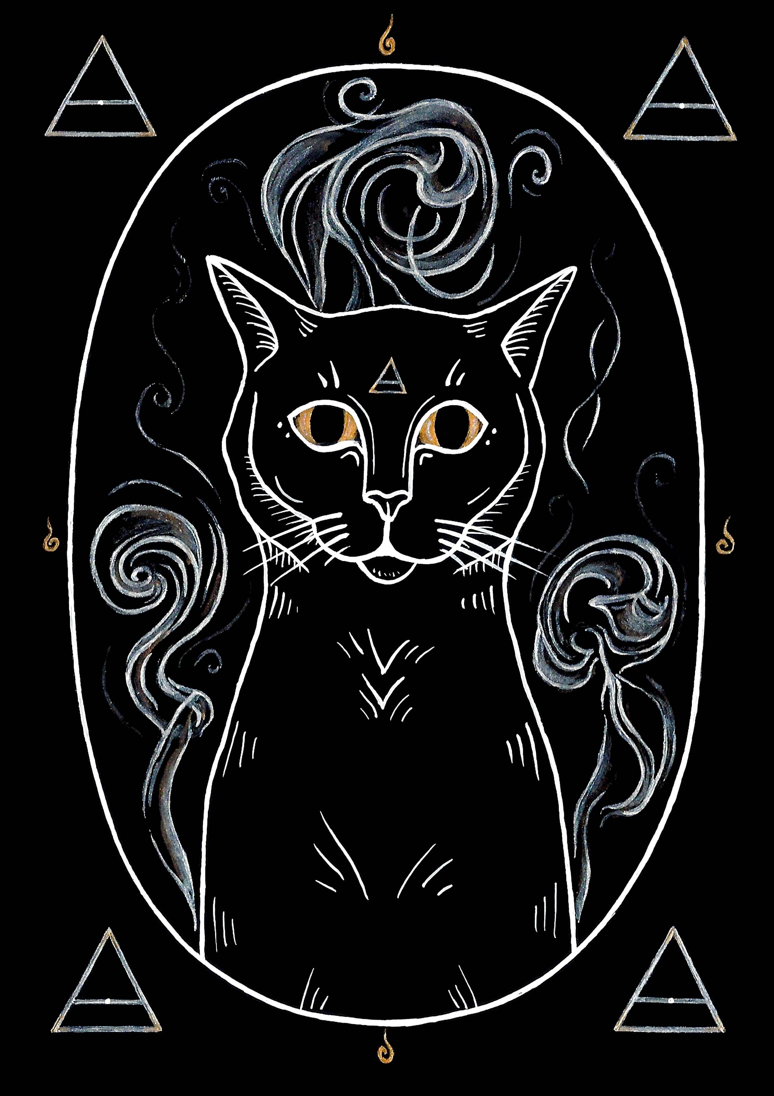 Air Element Cat Vinyl Sticker