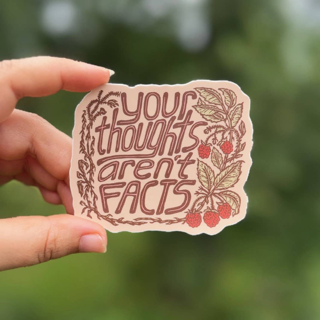 Your Thoughts Aren't Facts Sticker | matte vinyl