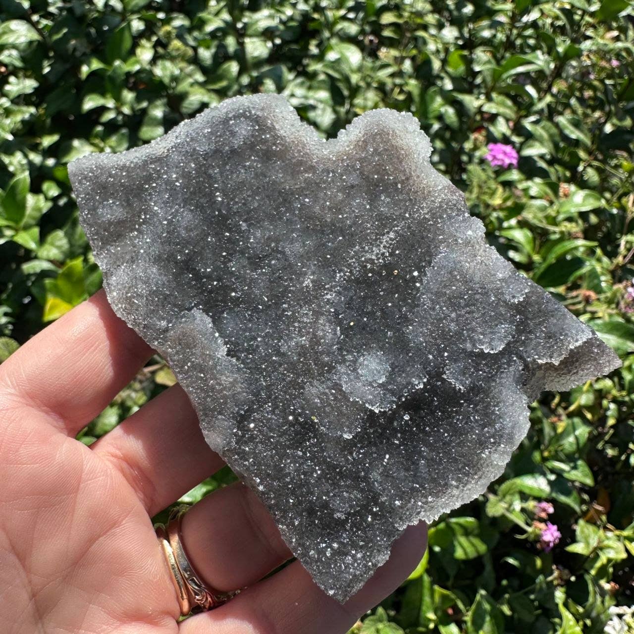 Druzy Grey/Black Chalcedony - Individually Sold