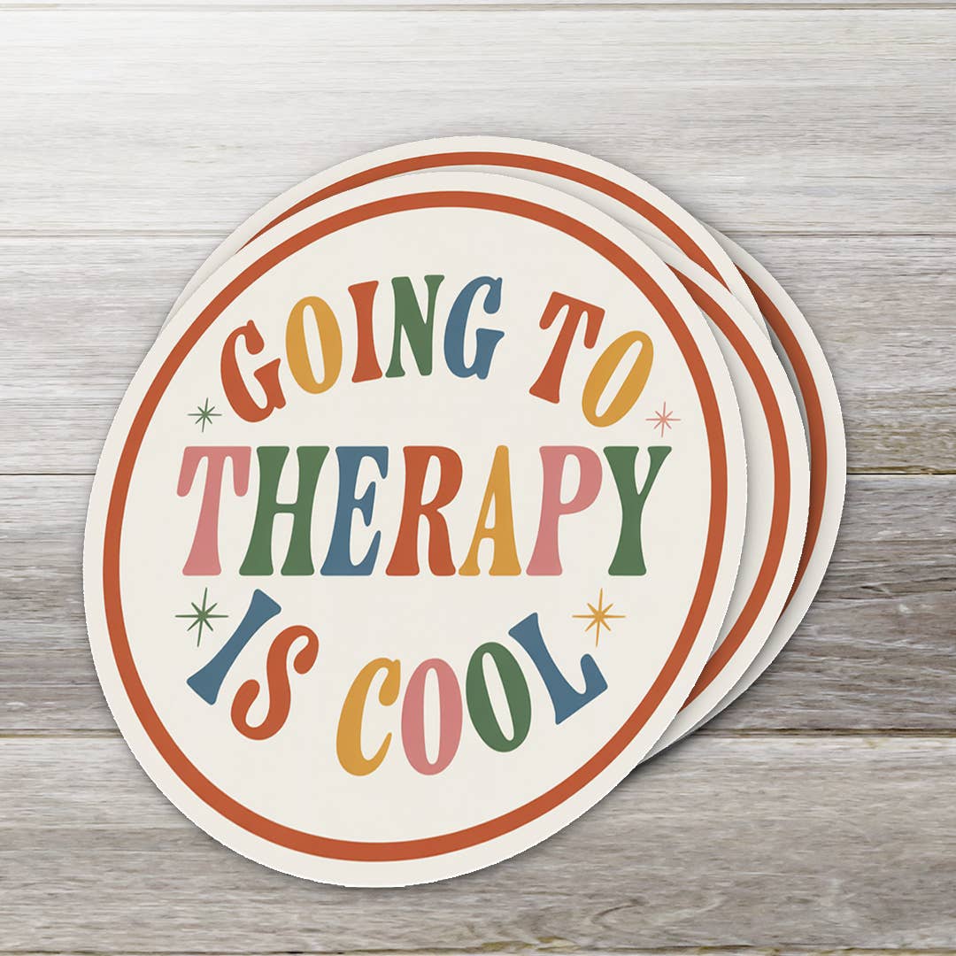 Going To Therapy is Cool Sticker