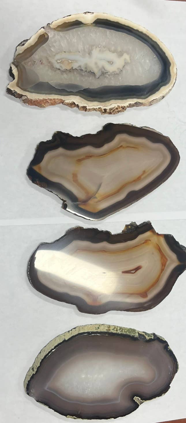 Imperfect Irregular Natural Shaped Agate Slabs
