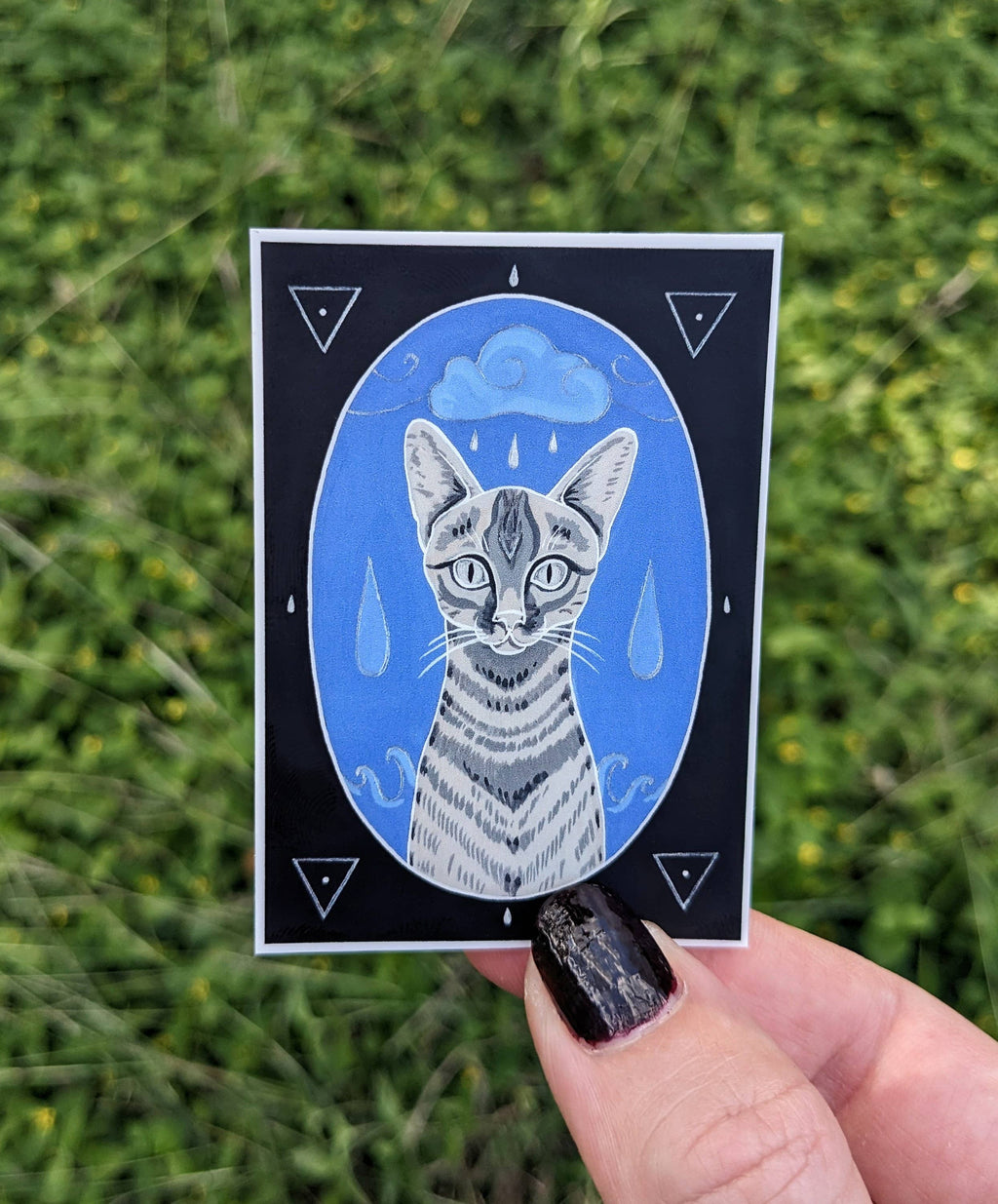 Water Element Cat Vinyl Sticker