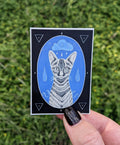 Water Element Cat Vinyl Sticker
