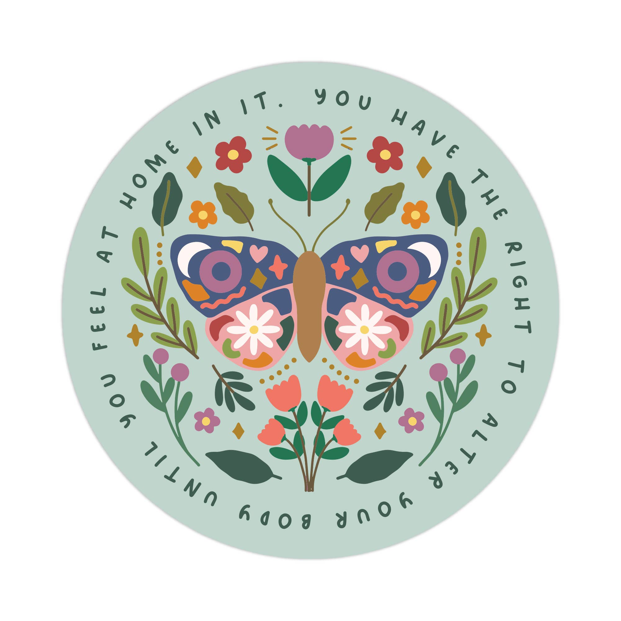 You have The Right To Alter Your Body Vinyl Sticker