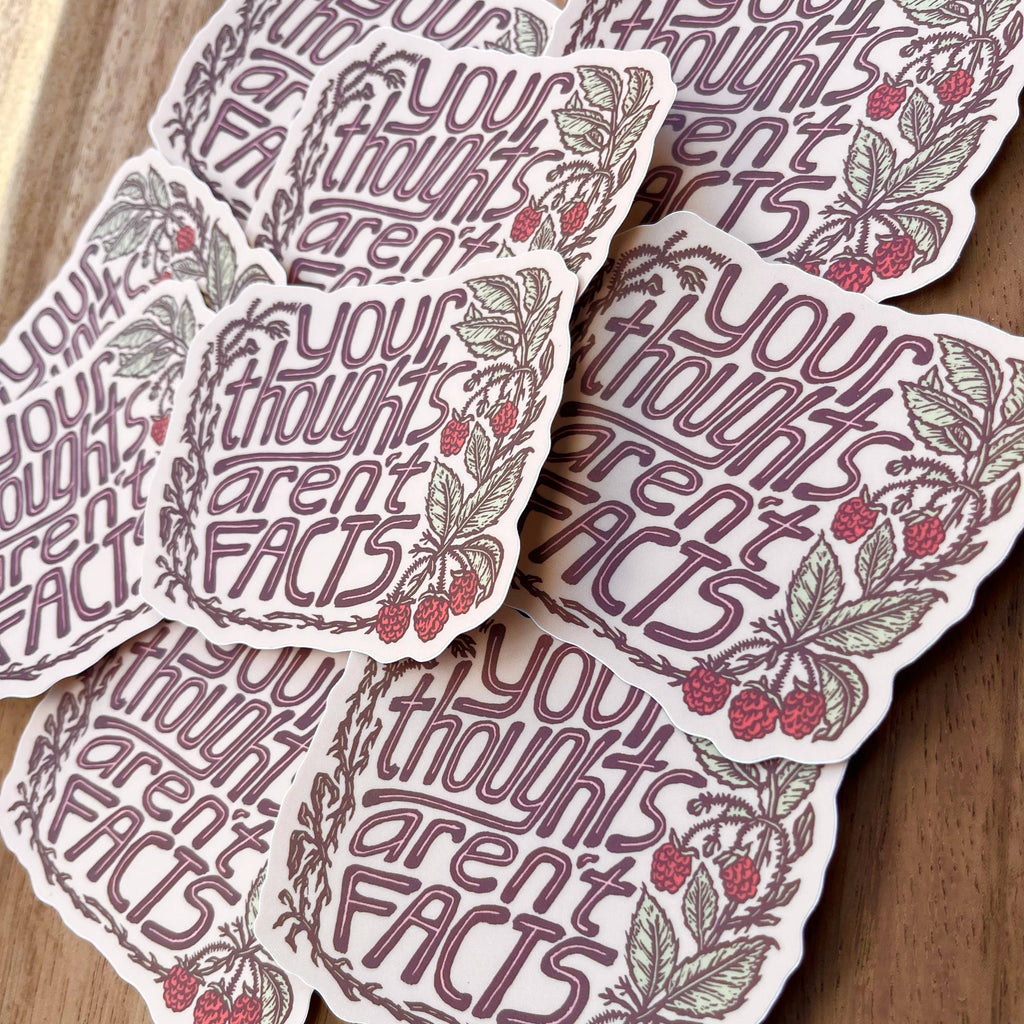 Your Thoughts Aren't Facts Sticker | matte vinyl