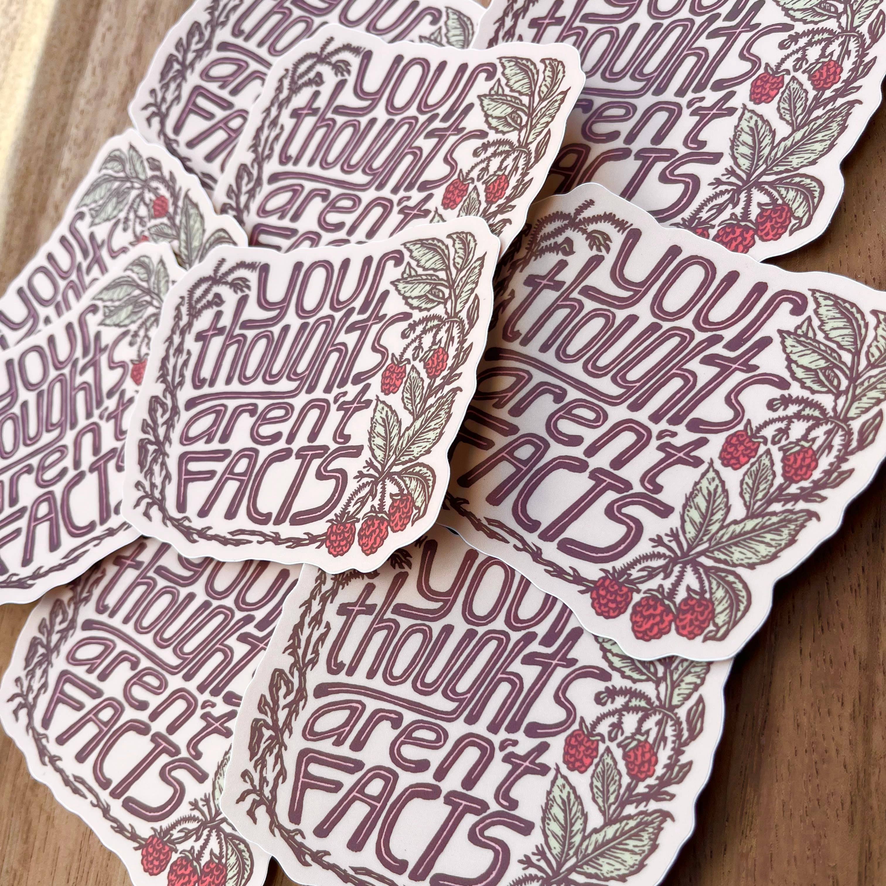 Your Thoughts Aren't Facts Sticker | matte vinyl
