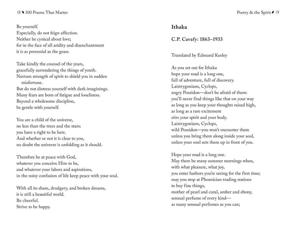 100 Poems That Matter by The Academy of American Poets