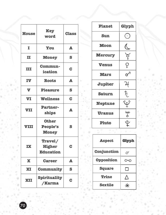 A Pocket Guide to Natal Astrology: Birth Chart Basics (Zine)