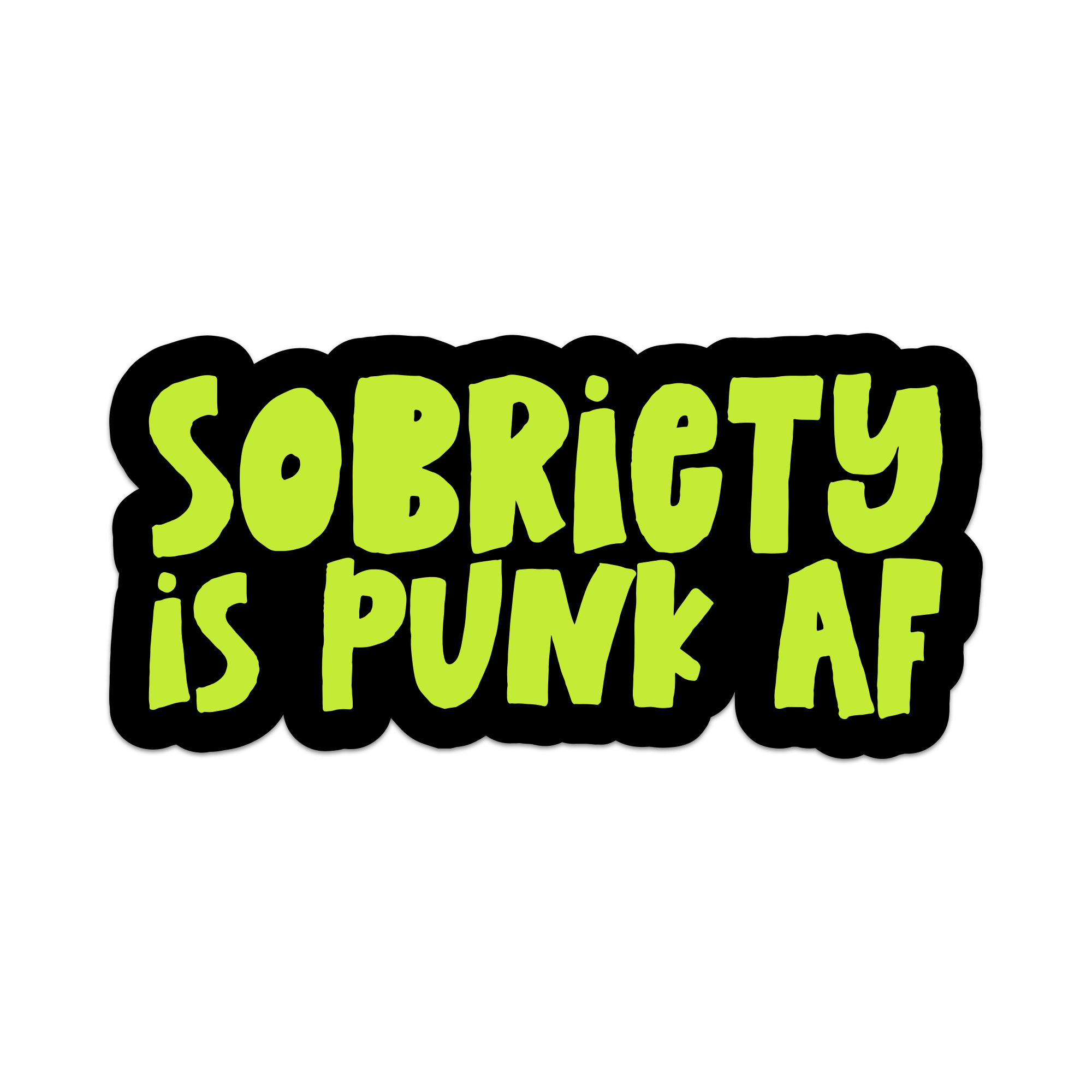 Sobriety Is Punk AF Vinyl Sticker