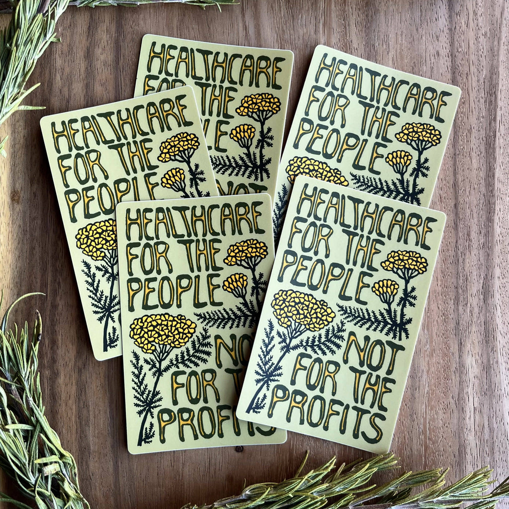 Healthcare for the People not Profit Sticker | matte vinyl