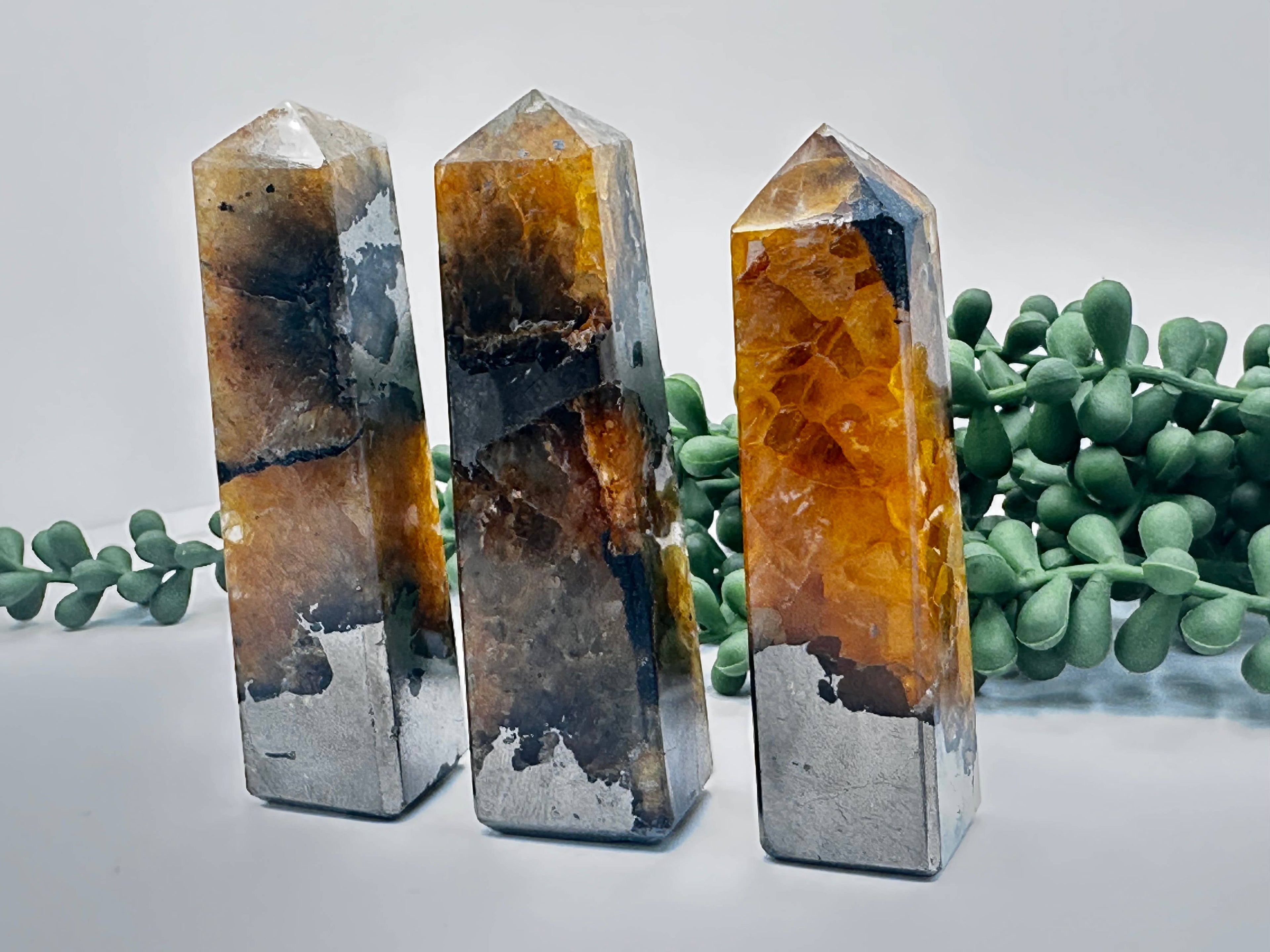 RARE - Golden Healer w/Pyrite 4-Sided Obelisk Tower