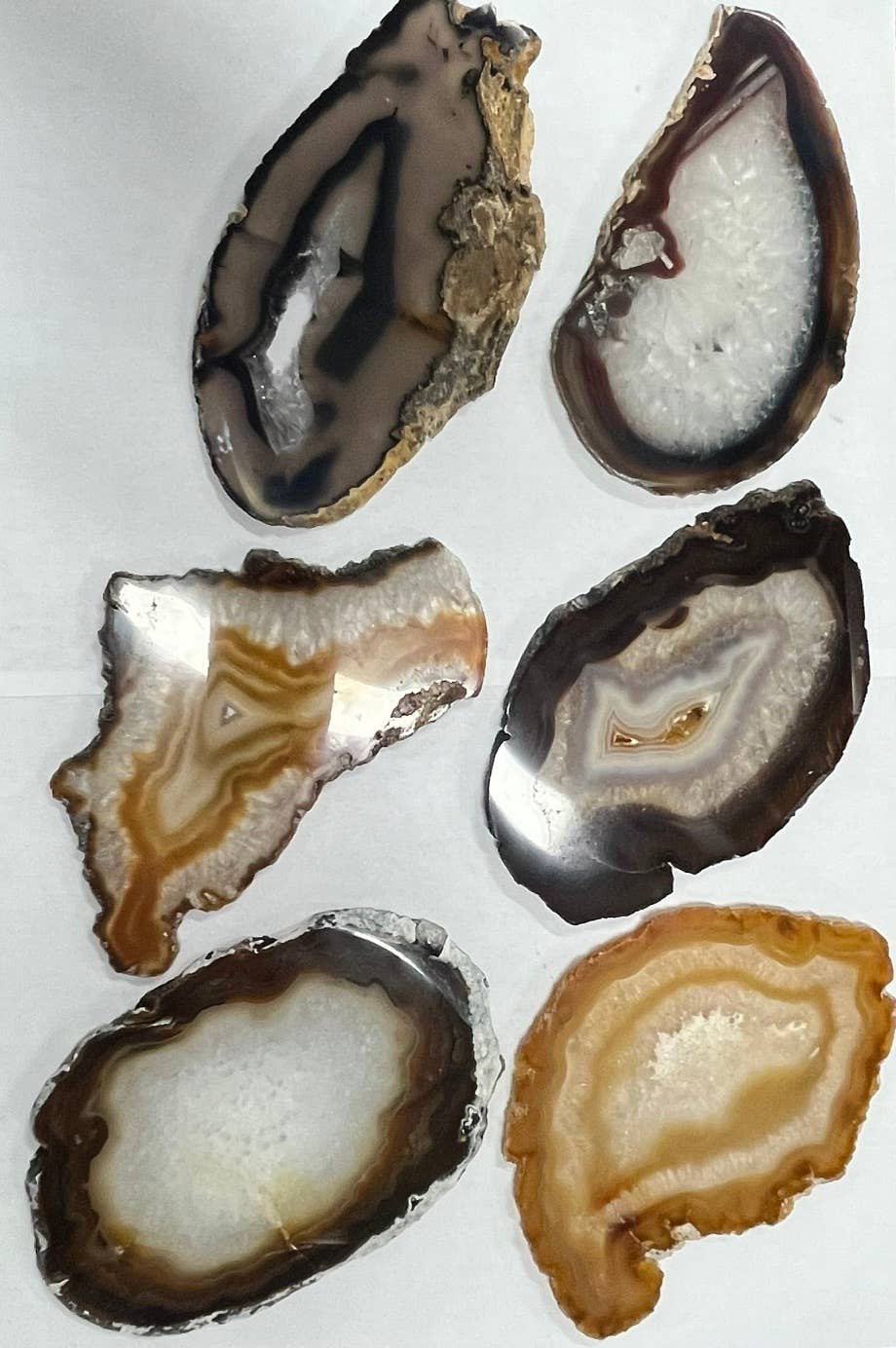 Imperfect Irregular Natural Shaped Agate Slabs