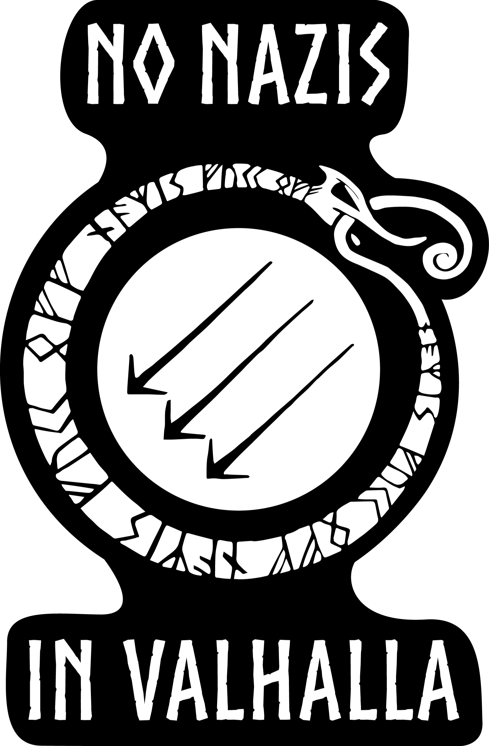 No Nazis in Valhalla Vinyl Sticker
