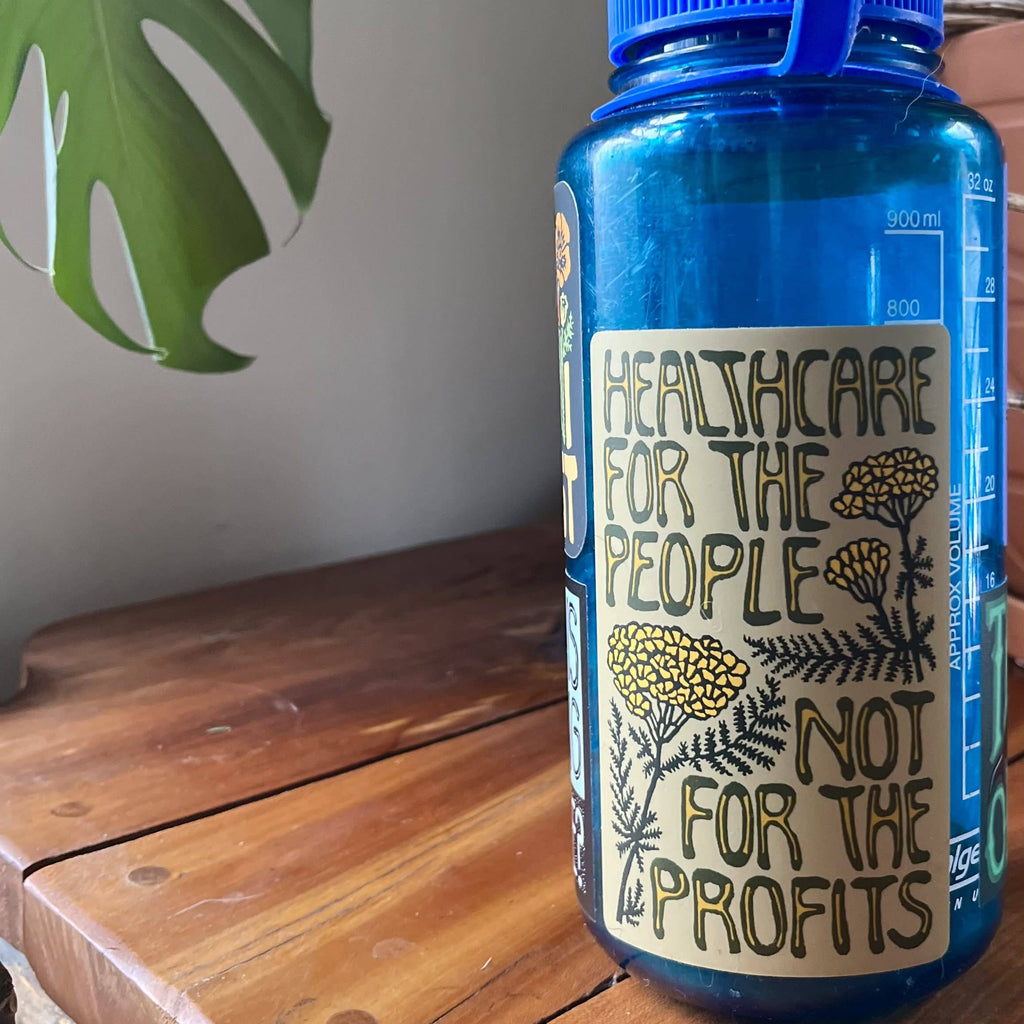 Healthcare for the People not Profit Sticker | matte vinyl