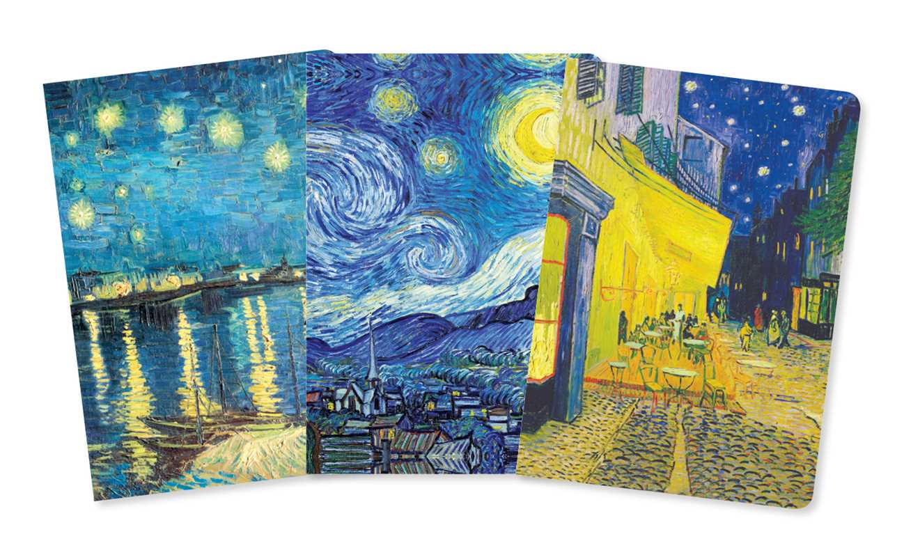 Vincent van Gogh Set of 3 Mini Notebooks by