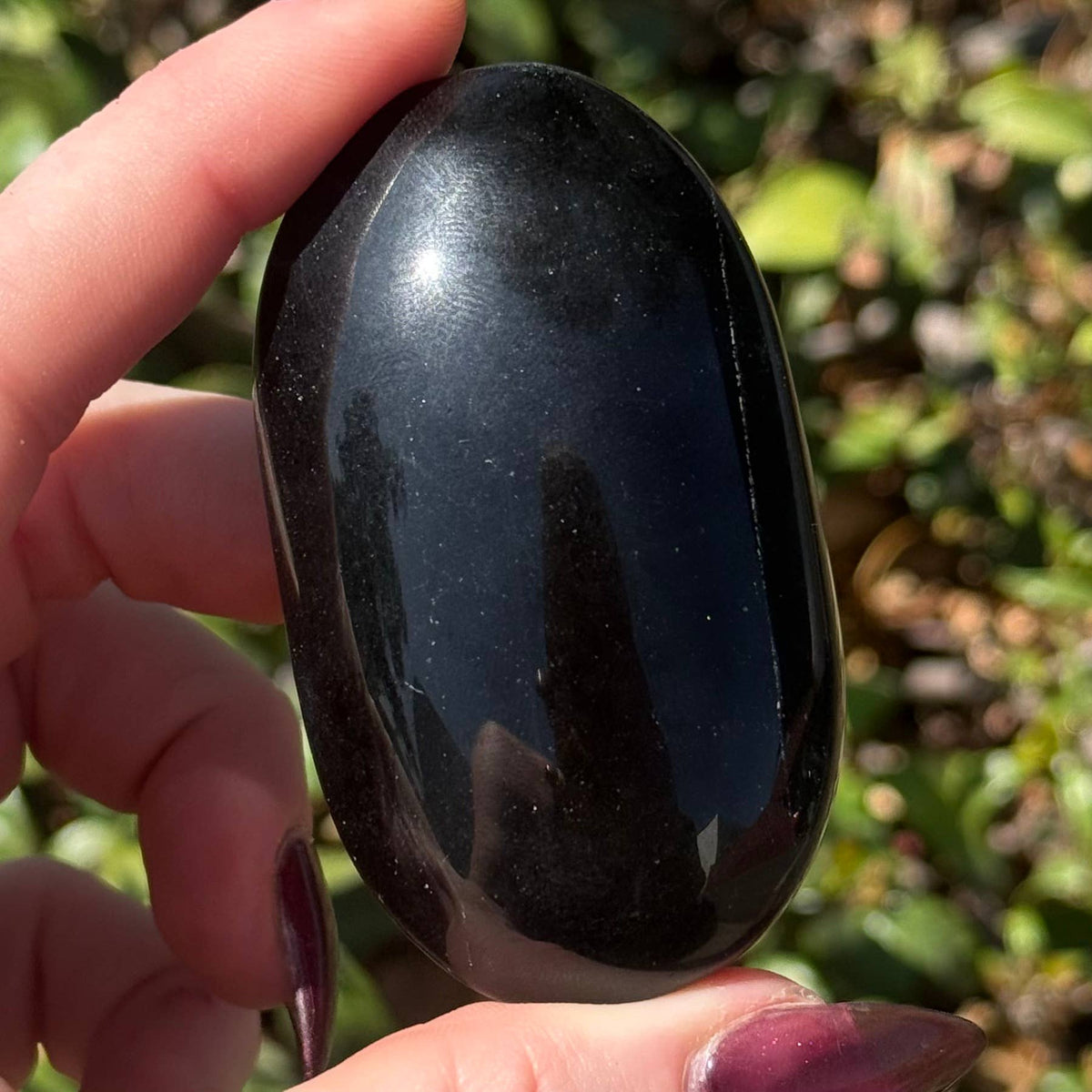 Obsidian Palm Stone