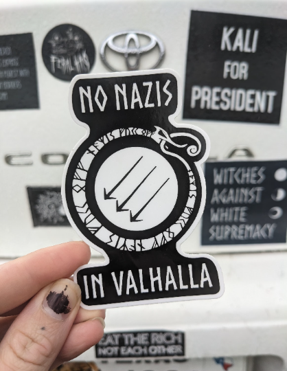 No Nazis in Valhalla Vinyl Sticker