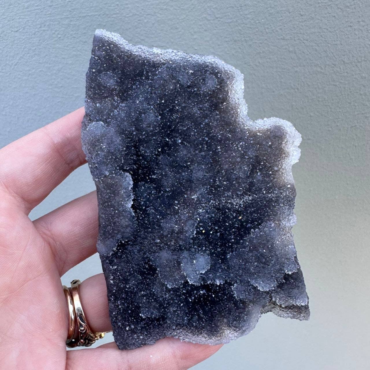 Druzy Grey/Black Chalcedony - Individually Sold