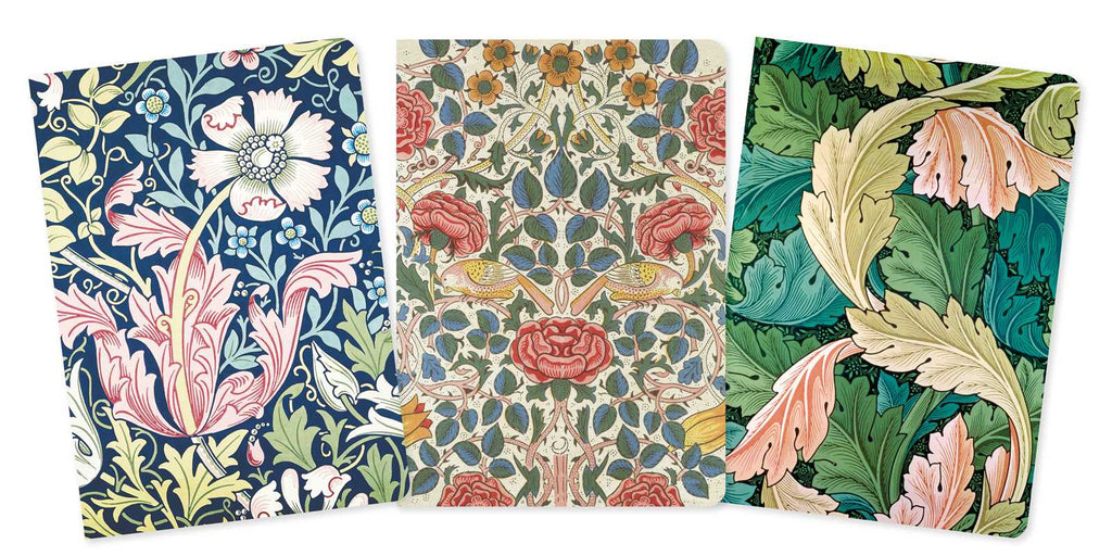 William Morris Set of 3 Standard Notebooks by
